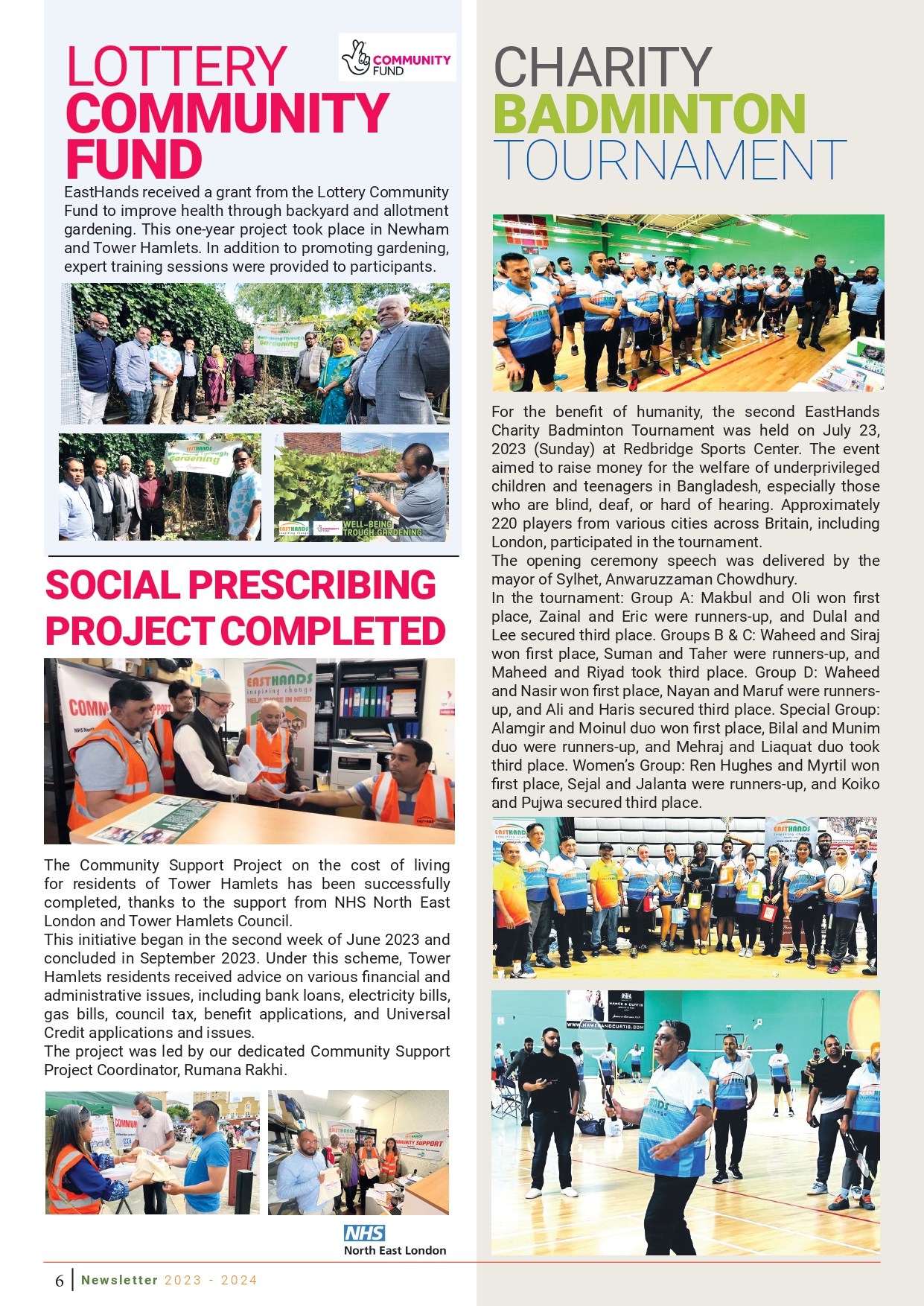 Newsletter Page